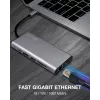 ICY BOX IB-DK4050-CPD ενσύρματο USB 3.2 Gen 1 (3.1 Gen 1) Type-C ανθρακί