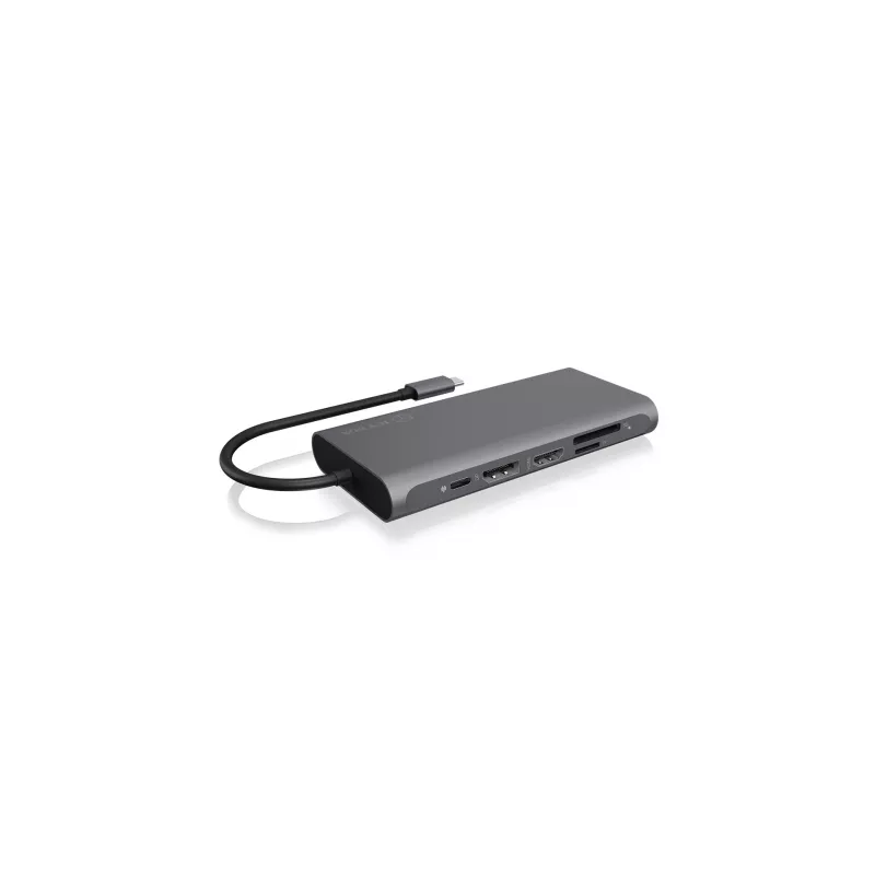 ICY BOX IB-DK4050-CPD ενσύρματο USB 3.2 Gen 1 (3.1 Gen 1) Type-C ανθρακί