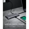 ICY BOX IB-DK4050-CPD ενσύρματο USB 3.2 Gen 1 (3.1 Gen 1) Type-C ανθρακί