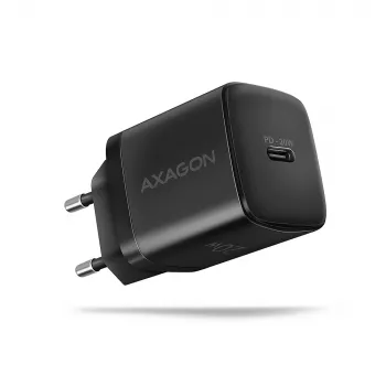Επιτοίχιος φορτιστής Axagon ACU-PD20 1x QC3.0/AFC/FCP/PD Type-C 20W μαύρο