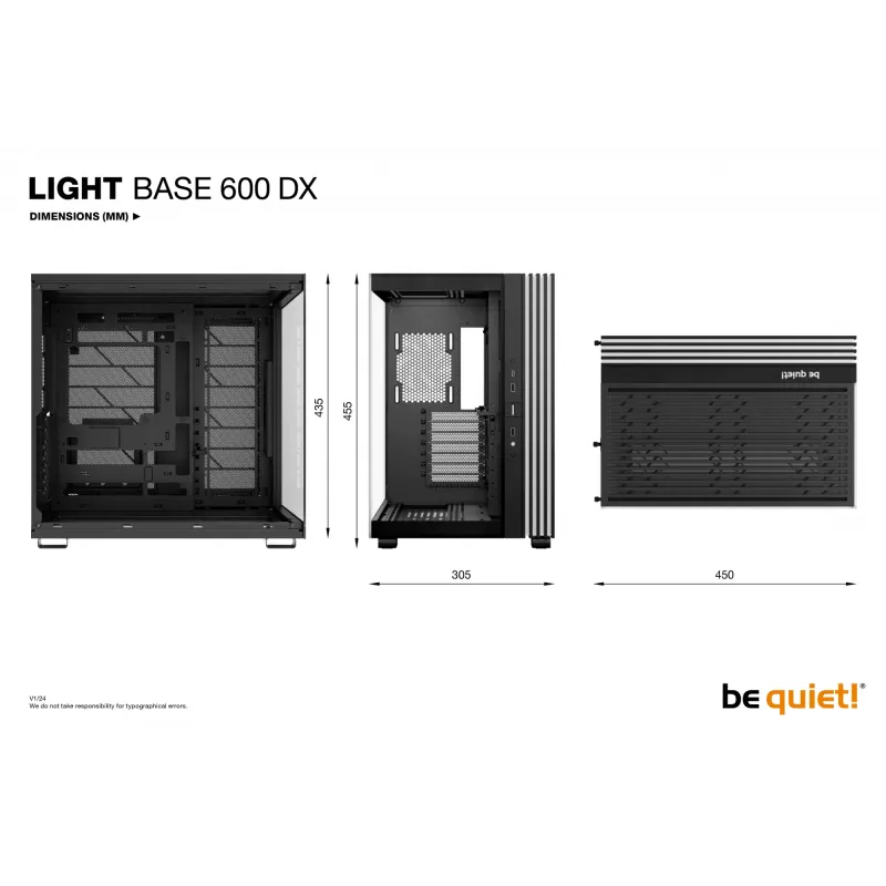 be quiet LIGHT BASE 600 DX μαύρο Midi Tower