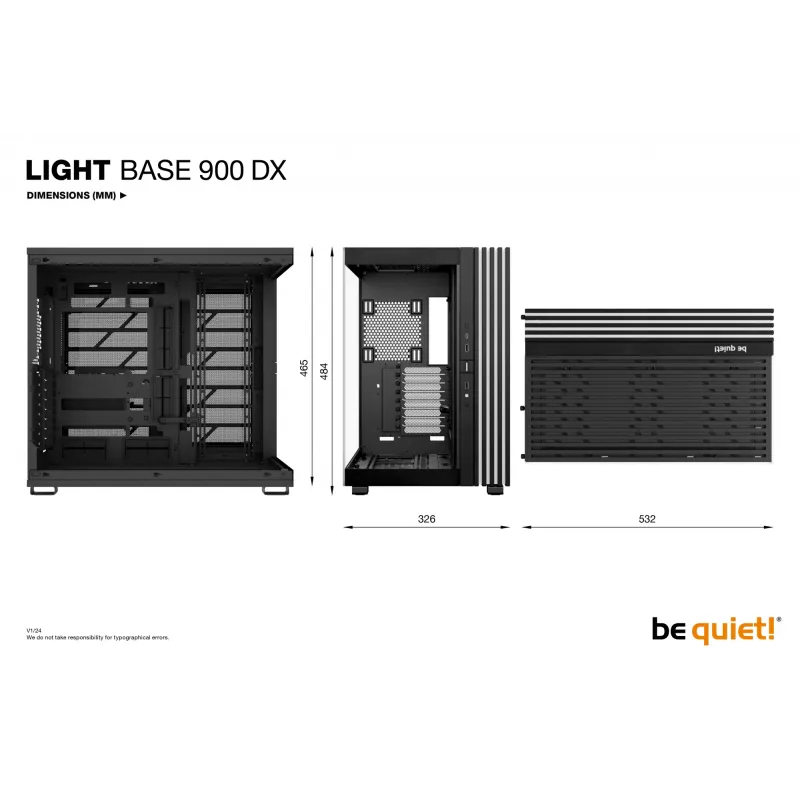 be quiet LIGHT BASE 900 DX μαύρο Full Tower