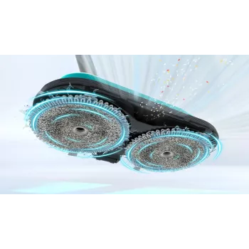 Bosch Unlimited 7 ProHygienic Aqua BCS71HYG1 ασύρματη σκούπα stick 2 σε 1 με σφουγγάρισμα, 18 V, HEPA, χωρίς σακούλα, 0,3 l, λευκή