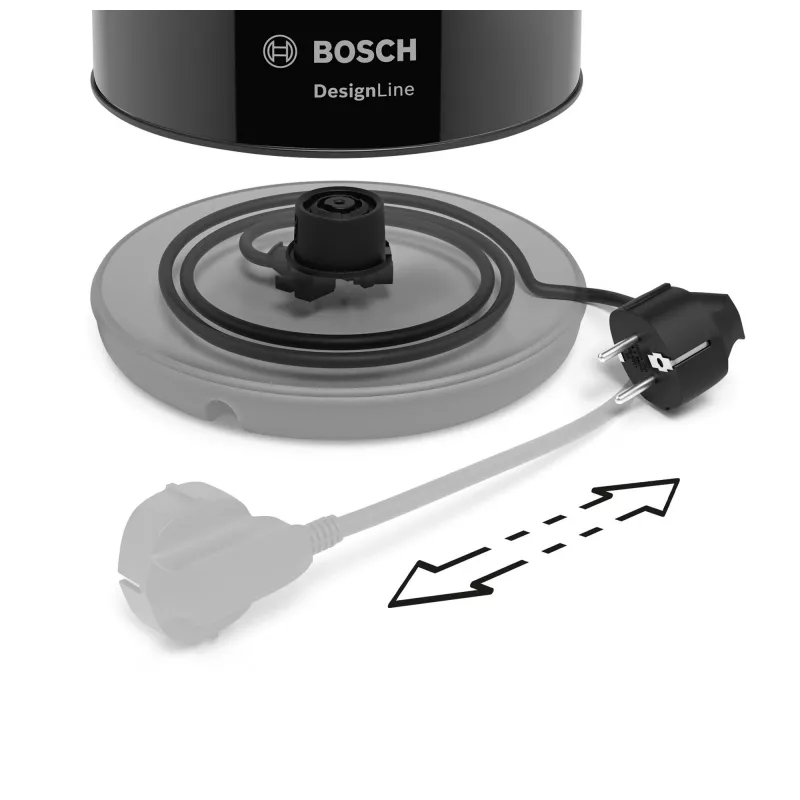 Bosch TWK3P423 Βραστήρας 1,7 l 2400 W μαύρο