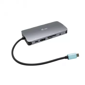 i-tec Metal USB-C Nano Dock HDMI/VGA με LAN + φορτιστής 100 W