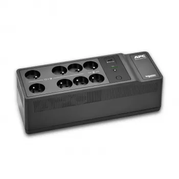 APC Back-UPS, 500VA/300W Επιδαπέδια/επίτοιχη τοποθέτηση, 230V, 8x γαλλικές/βελγικές πρίζες, θύρα USB Type-A, μπαταρία αντικαθιστώμενη από τον χρήστη