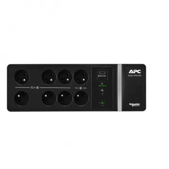 APC Back-UPS, 500VA/300W Επιδαπέδια/επίτοιχη τοποθέτηση, 230V, 8x γαλλικές/βελγικές πρίζες, θύρα USB Type-A, μπαταρία αντικαθιστώμενη από τον χρήστη