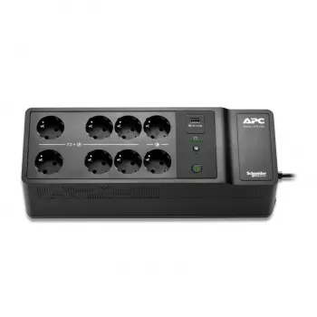 APC Back-UPS, 500VA/300W Επιδαπέδια/επίτοιχη τοποθέτηση, 230V, 8x πρίζες Schuko CEE 7/3, θύρα USB Type-A, μπαταρία αντικαθιστώμενη από τον χρήστη