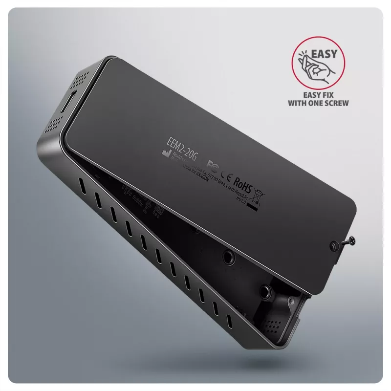 Axagon EEM2-20G USB-C 20Gbps - Θωρακισμένο κουτί M.2 NVMe SSD