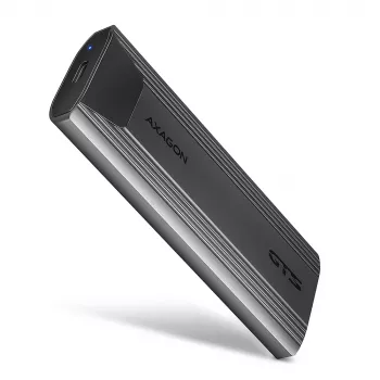 Axagon EEM2-GTS2 Εξωτερική μεταλλική θήκη USB-C 10 Gbit/s για M.2 NVMe & SATA SSD. Χωρίς βίδες