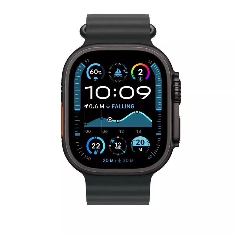 APPLE 49mm Μαύρη επέκταση Ocean Band – Black Titanium Finish