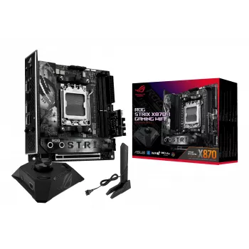 Μητρική ASUS ROG STRIX X870-I GAMING WIFI mini ITX · AMD X870 · Socket AM5 · DDR5 · 2 DIMM · Wi‑Fi 7 · Bluetooth 5.4
