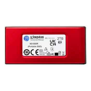 Kingston Technology 2TB XS1000 Κόκκινο Εξωτερικός USB 3.2 Gen 2 Φορητός Solid-State-Drive