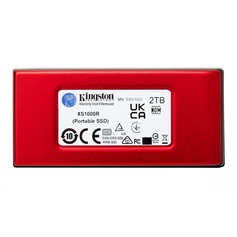 Kingston Technology 2TB XS1000 Κόκκινο Εξωτερικός USB 3.2 Gen 2 Φορητός Solid-State-Drive