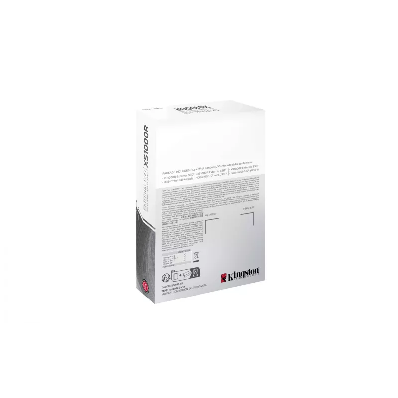 Kingston Technology 2TB XS1000 Κόκκινο Εξωτερικός USB 3.2 Gen 2 Φορητός Solid-State-Drive