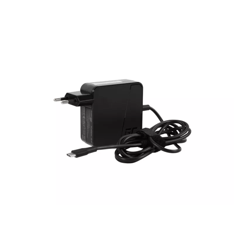 GREEN CELL τροφοδοτικό/αντάπτορας universal 65W μαύρο