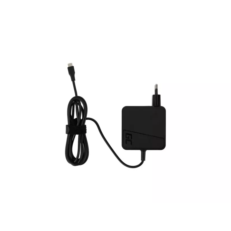GREEN CELL τροφοδοτικό/αντάπτορας universal 65W μαύρο