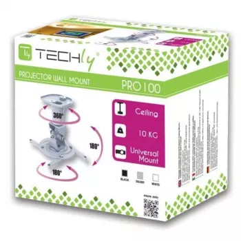 Techly καθολική βάση οροφής για προβολέα, μαύρο ICA-PM 100BK