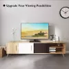 Techly ICA-LCD 323S επιτραπέζια βάση τηλεόρασης / οθόνης, 23–43 ίντσες (58,4–109,2 cm), 40 kg, περιστρεφόμενη, VESA 200x200, βάση από σκληρυμένο γυαλί, μαύρη