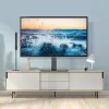 Techly ICA-LCD 323M επιτραπέζια βάση τηλεόρασης / οθόνης, 32–55 ίντσες (81,3–139,7 cm), 40 kg, περιστρεφόμενη, VESA 400x400, βάση από σκληρυμένο γυαλί, μαύρη