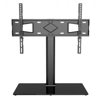 Techly ICA-LCD S07L βάση τηλεόρασης, 32-65 ιντσών (81-165,1 cm), 45 kg, VESA 600x400, βάση από ψημένο γυαλί, μαύρη