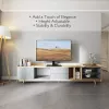 Techly ICA-LCD S07L βάση τηλεόρασης, 32-65 ιντσών (81-165,1 cm), 45 kg, VESA 600x400, βάση από ψημένο γυαλί, μαύρη