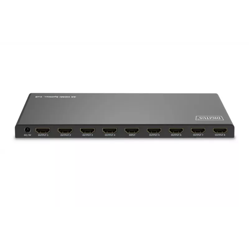 DIGITUS 1x8 HDMI splitter. 4K/60Hz HDCP 2.3. Έλεγχος EDID