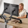 Techly ICA-LCD 462B επιτραπέζιος βραχίονας οθόνης, ελατήριο αερίου, 17-32 ιντσών (43,2-81,3 cm), 9 kg, VESA 75x75/100x100, μαύρος