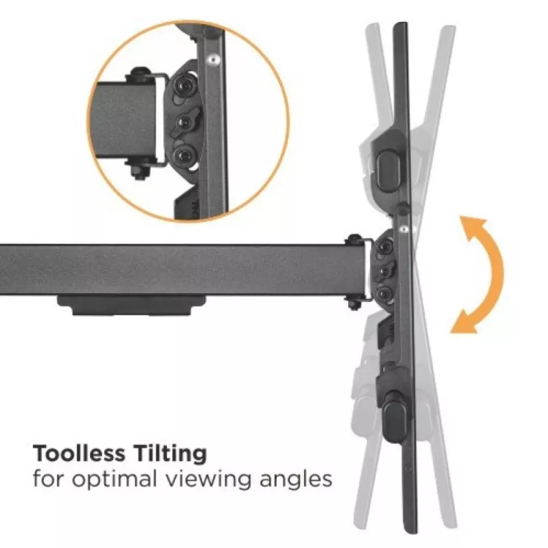 Techly ICA-PLB 490 Βάση/Stand TV 2,03 m (80 inch) Μαύρο