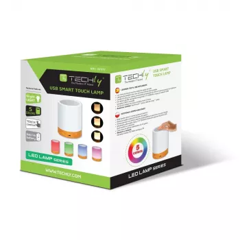 Επιτραπέζιο φωτιστικό Techly I-LED TOUCH 1,6 W Λευκό LED με έλεγχο αφής