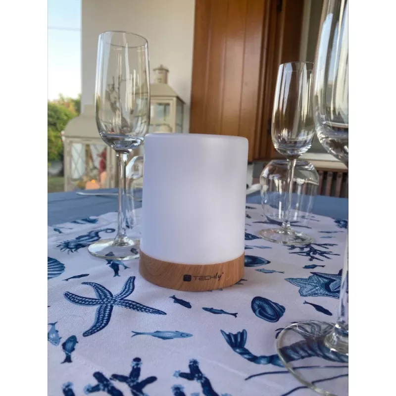 Επιτραπέζιο φωτιστικό Techly I-LED TOUCH 1,6 W Λευκό LED με έλεγχο αφής