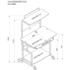 Techly Compact Multi-Function Γραφείο υπολογιστή, Γυαλιστερό Μαύρο ICA-TB 7800BK