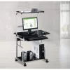 Techly Compact Multi-Function Γραφείο υπολογιστή, Γυαλιστερό Μαύρο ICA-TB 7800BK