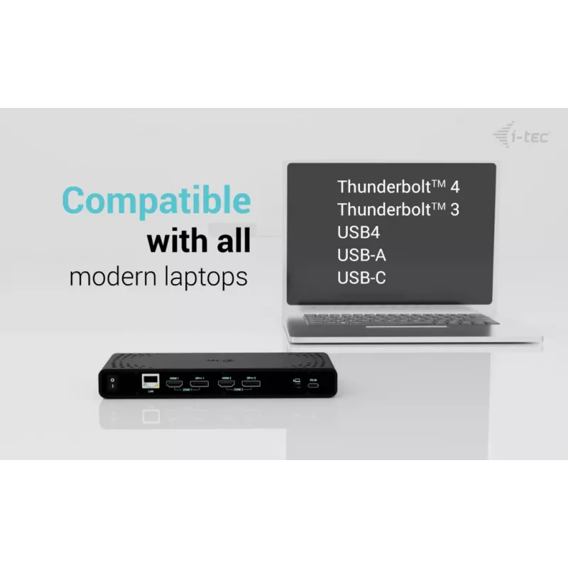 i-tec Universal Dual 4K Display Σταθμός σύνδεσης + Power Delivery 85W