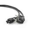 Gembird Καλώδιο τροφοδοσίας Schuko (CEE 7/7) σε C5, VDE, 0,5 m, Bulk (PC-186-ML12-0.5M)