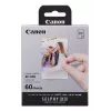 Canon XC-60L, Θερμική εξάχνωση, 5,4x8,5 cm, 60 τεμ. Canon XC-60L. Τεχνολογία εκτύπωσης: Θερμική εξάχνωση, Μέγεθος χαρτιού: 5,4x8,5 cm. Ποσότητα ανά συσκευασία: 60 τεμ.
