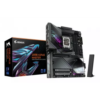 GIGABYTE Z890 AORUS MASTER Μητρική - Υποστηρίζει Intel Core Ultra (Σειρά 2) CPUs, 18+1+2 φάσεις VRM, έως 9500 MHz DDR5 (OC), 2x PCIe 5.0 + 3x PCIe 4.0, Wi-Fi 7, 10GbE LAN, Thunderbolt 4