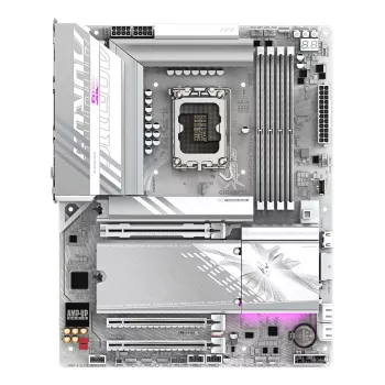 GIGABYTE Z890 AORUS ELITE WIFI7 ICE Μητρική - Υποστηρίζει Intel Core Ultra (Σειρά 2) CPUs, 16+1+2 φάσεις VRM, έως 8800MHz DDR5 (OC), 1xPCIe 5.0 + 3xPCIe 4.0, Wi-Fi 7, 2.5GbE LAN, Thunderbolt 4