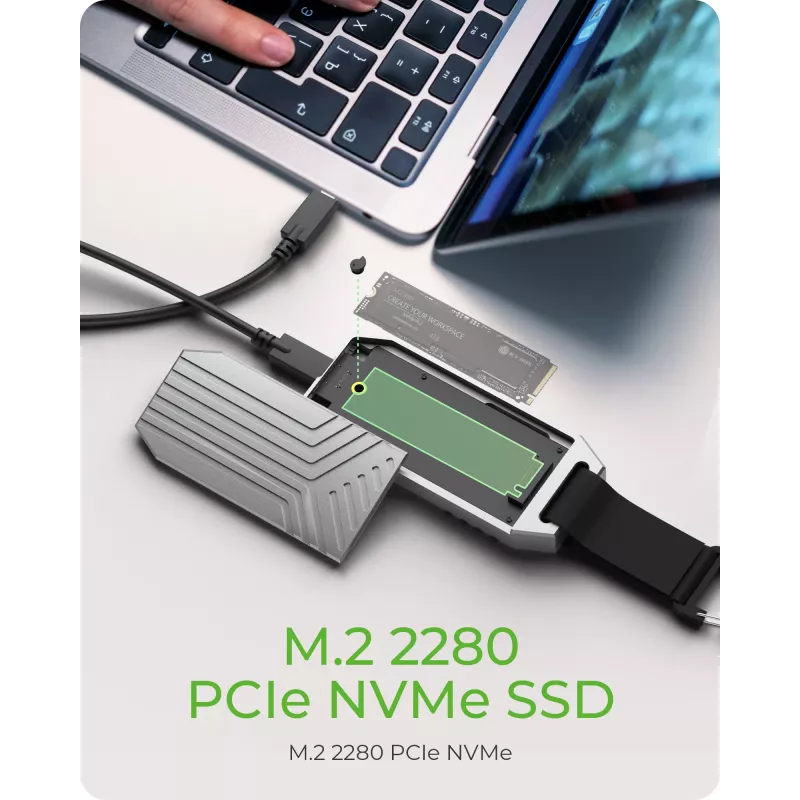 ICY BOX IB-1919M-C42 Θήκη SSD Ασημί M.2