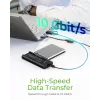 ICY BOX IB-180MS-C31 USB 3.2 Gen 2 (3.1 Gen 1) Type-C Μαύρο