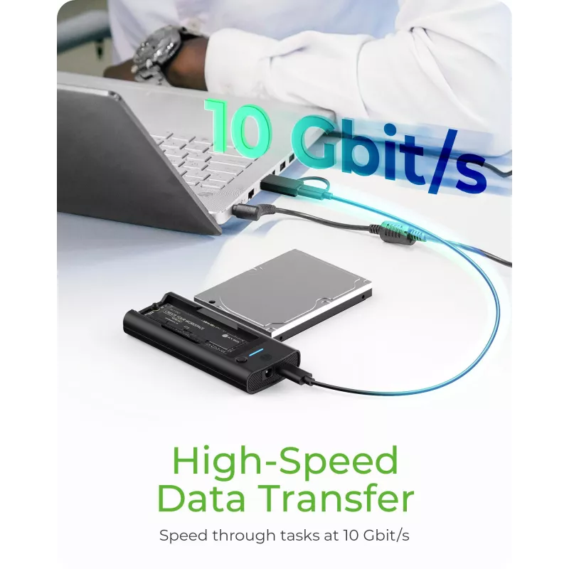 ICY BOX IB-180MS-C31 USB 3.2 Gen 2 (3.1 Gen 1) Type-C Μαύρο