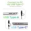 ICY BOX IB-180MS-C31 USB 3.2 Gen 2 (3.1 Gen 1) Type-C Μαύρο