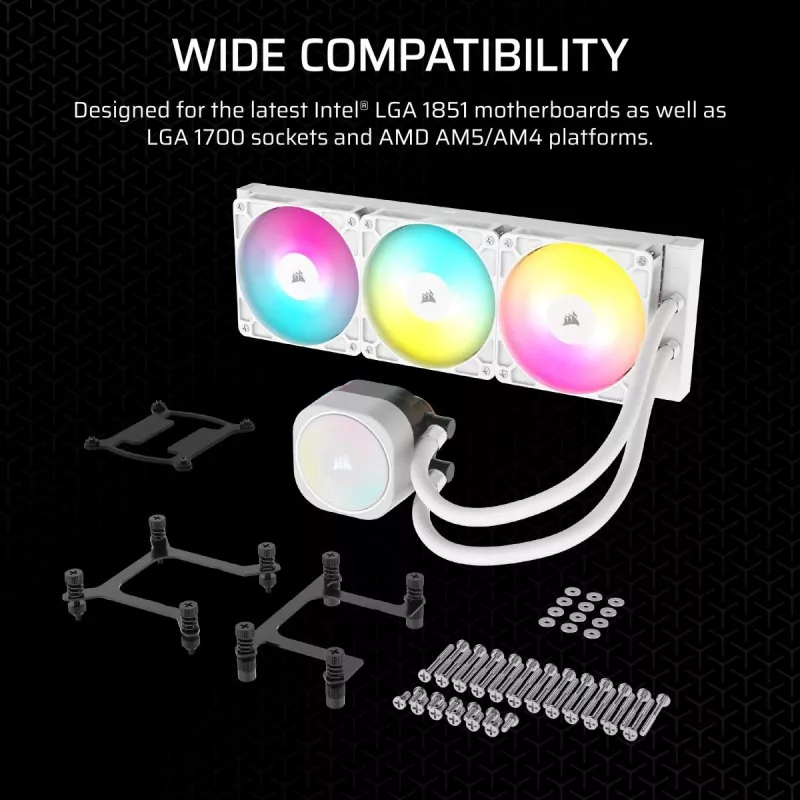 CORSAIR Nautilus 240 RS ARGB Υδρόψυκτη ψύκτρα CPU All-in-One Λευκό