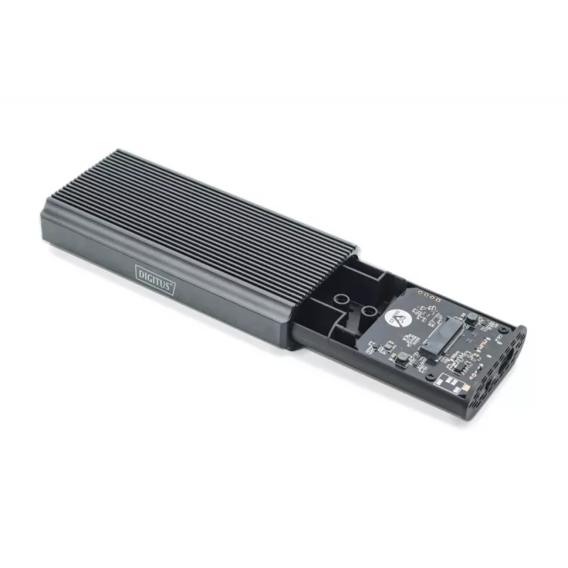 Θήκη εξωτερικού δίσκου USB M.2 SSD DIGITUS NVMe 40Gbps USB 4.0 αλουμινίου χωρίς εργαλεία DA-71158
