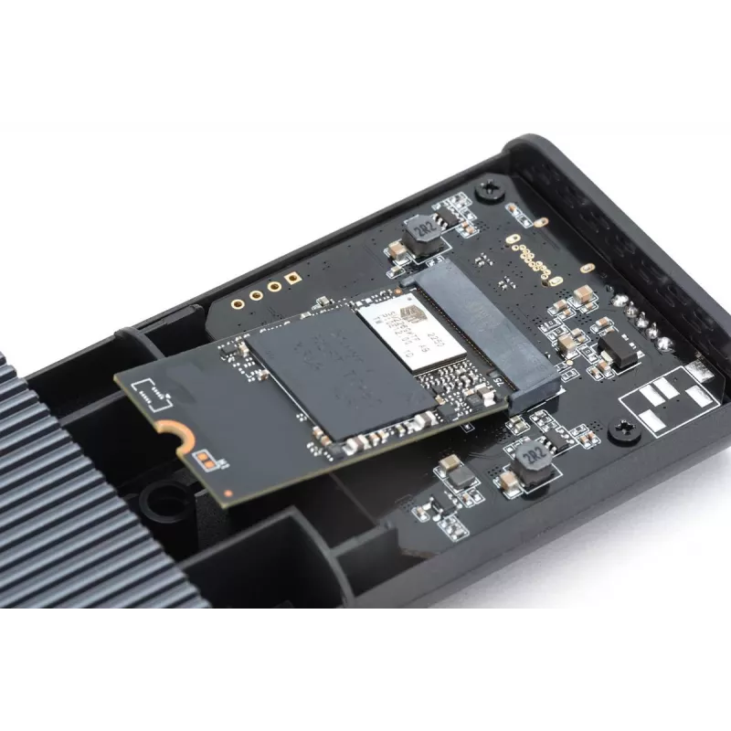 Θήκη εξωτερικού δίσκου USB M.2 SSD DIGITUS NVMe 40Gbps USB 4.0 αλουμινίου χωρίς εργαλεία DA-71158