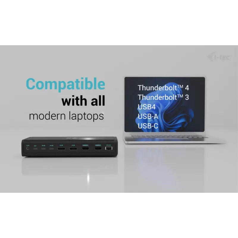 i-tec Universal 6x 4K/60Hz Display Docking Station + Power Delivery 140W