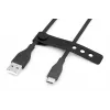 Καλώδιο φόρτισης σιλικόνης USB-C DIGITUS USB-A - USB-C USB 2.0 60W - 50cm μαύρο