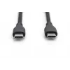 Καλώδιο φόρτισης σιλικόνης USB-C DIGITUS USB-C - USB-C USB 2.0 60W - 2m μαύρο