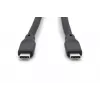 Καλώδιο σιλικόνης USB Digitus USB 20 Gbps 2 m μαύρο
