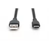 Καλώδιο φόρτισης σιλικόνης USB-C DIGITUS USB-A - USB-C USB 2.0 60W - 2m μαύρο